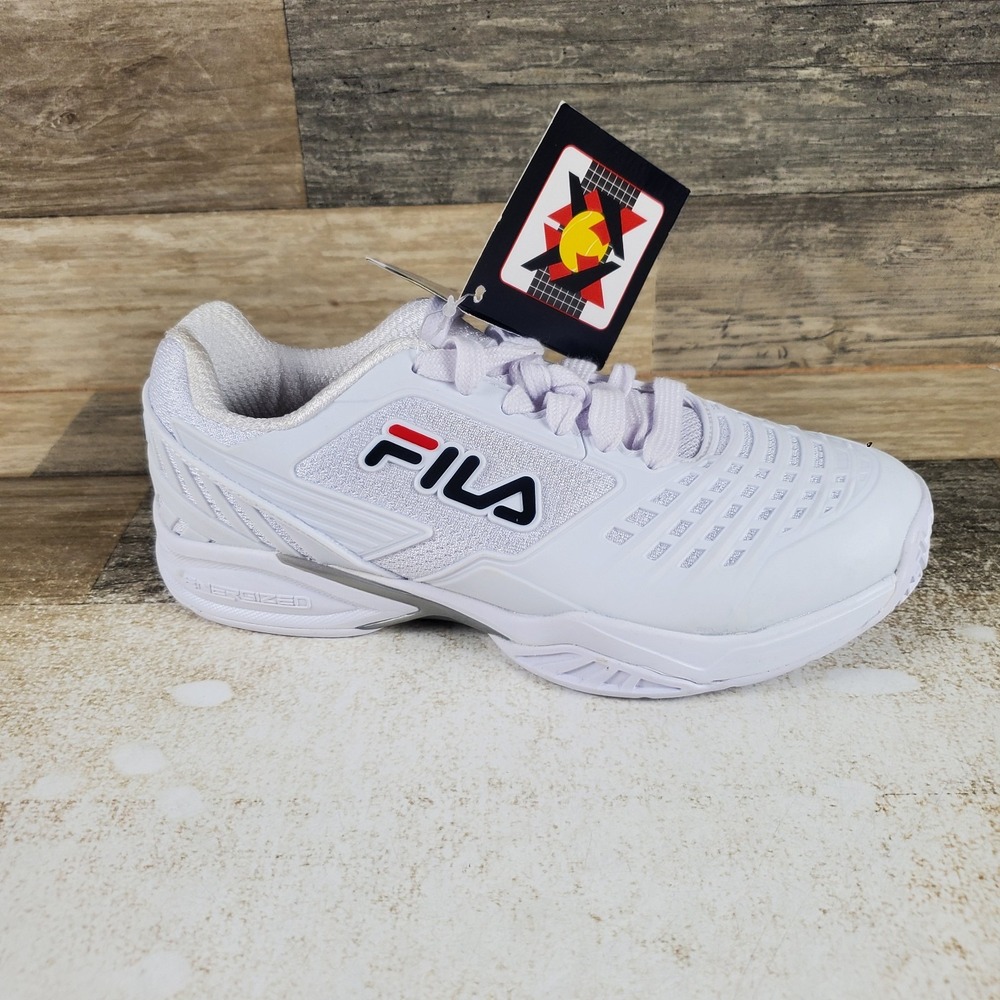 Fila Axilus 2 Energized Womens Tennis Shoes Sz 6 White Round Toe Lace Up Sneaker